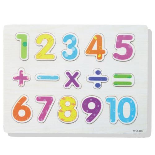 K4-0821:จิ๊กซอว์แผ่นไม้สอนเลข